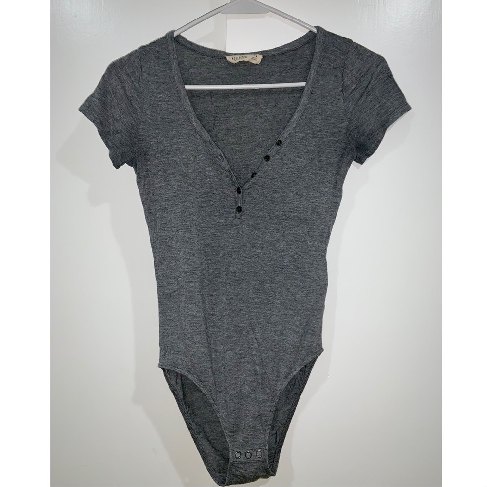 Hollister Soft Grey Body Suit